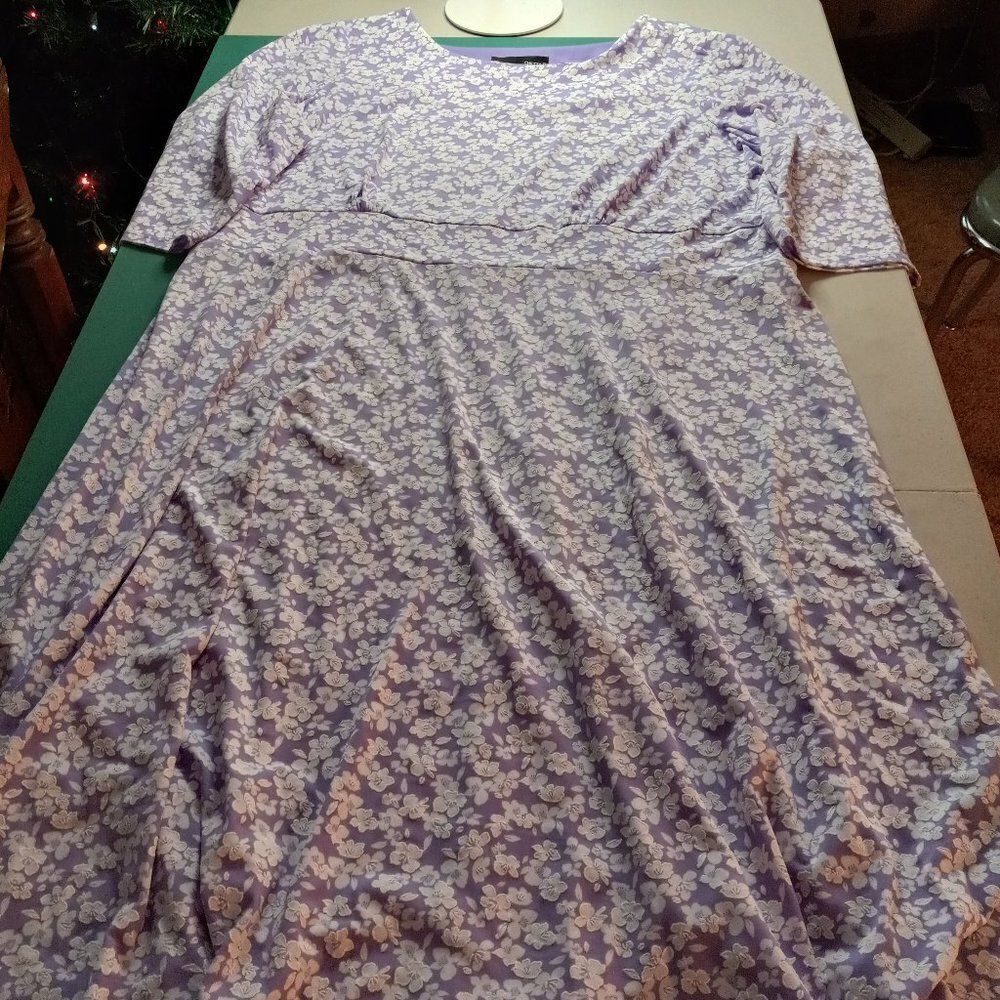 Chetta B Purple Floral Dress